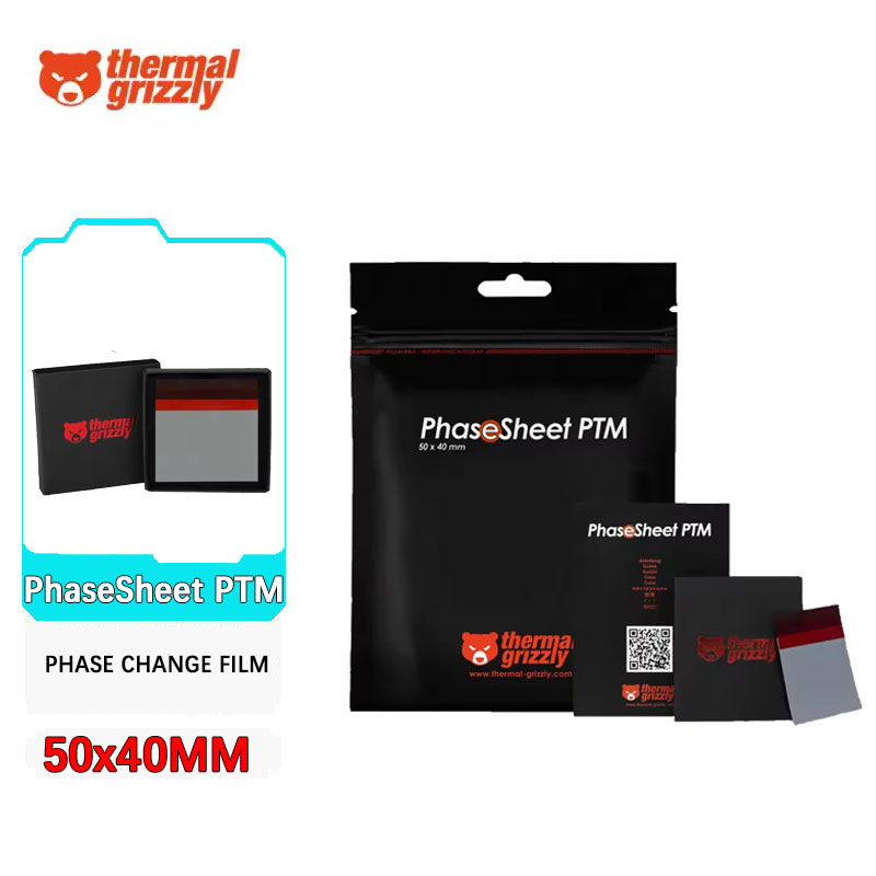 Thermal Paste - Thermal Grizzly PhaseSheet PTM Phasenwechsel-Silikonfettblatt Cooling
