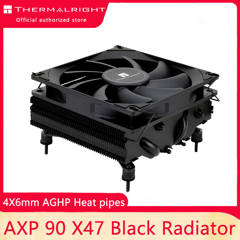 Cpu Heatsink - Thermalright AXP90-X47 Low-Profile-CPU-Luftkühler mit altem 90-mm-PWM-Lüfter