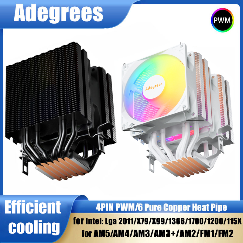Air Cooler Cpu - CPU-Luftkühler AM4 6 Heatpipes PC-Prozessor RGB-Kühlventilator